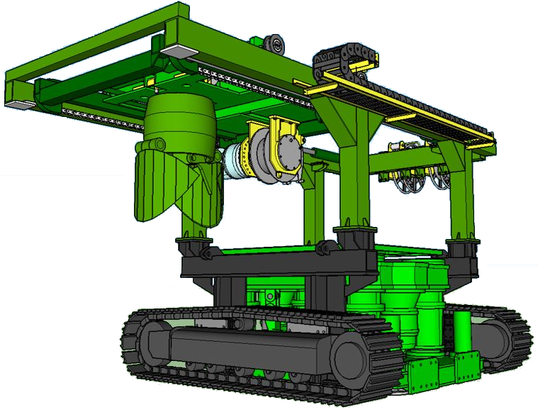 超低空頭全周回転式スライド工法用掘削機（ＳＲＤ－１２００ＨＬⅢ）