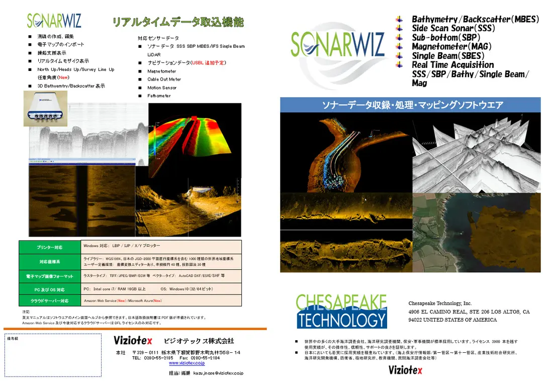 SonarWizソナーデータマッピングソフトウエア